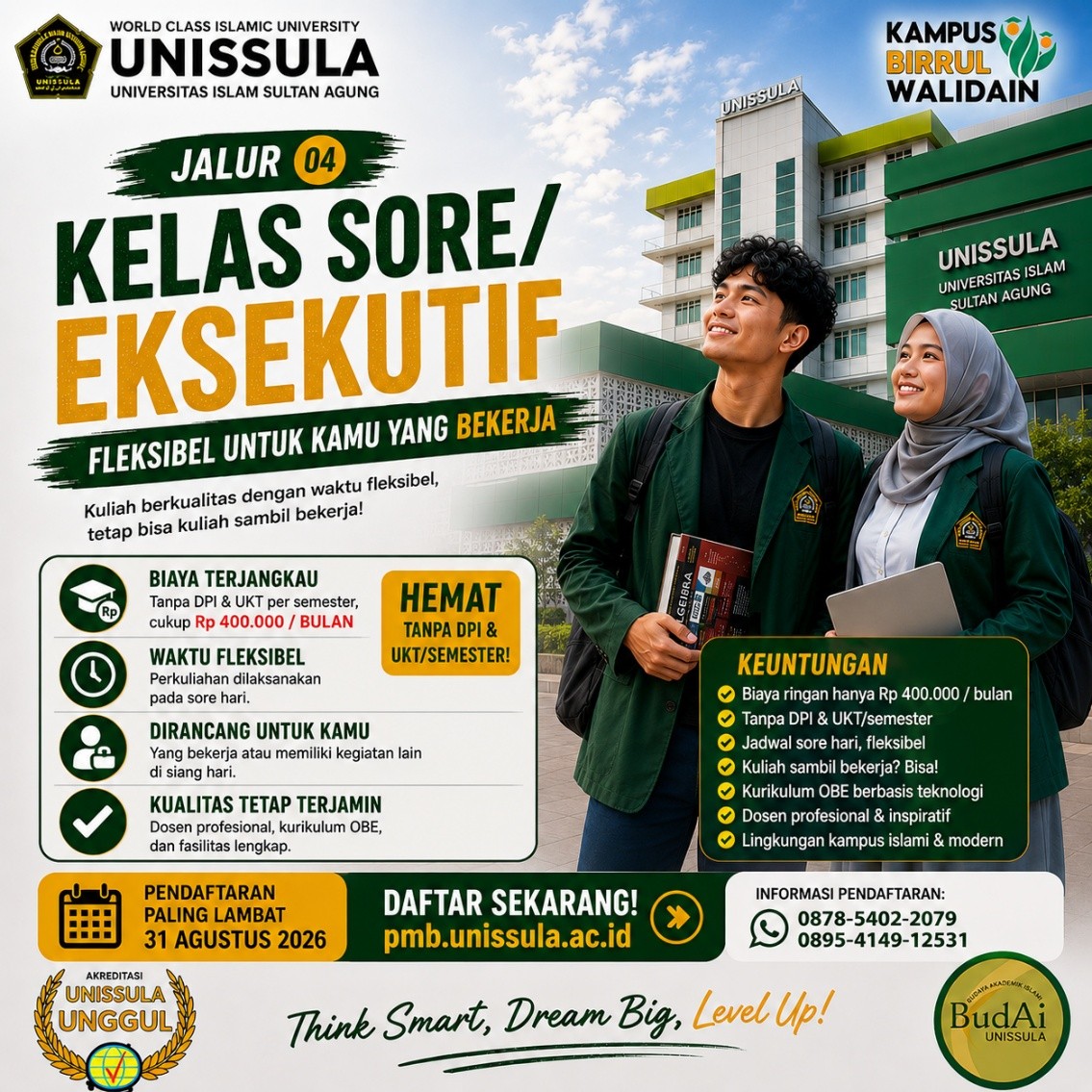 Poster Jalur Kelas Sore Eksekutif PMAT UNISSULA