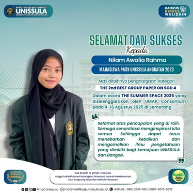 Mahasiswa Pendidikan Matematika Unissula Raih Prestasi di Summer Space 2025